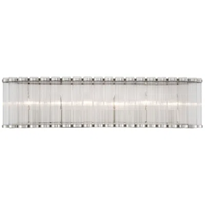 Eurofase Glasbury 6-light Vanity-light, 32 Vanity Light In Polished Nickel In Gray