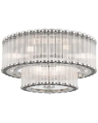 Eurofase Glasbury 9-light 24in Flush Mount In Transparent