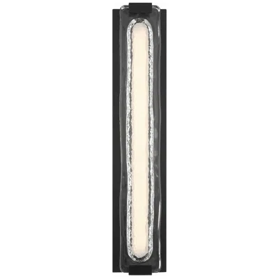 Eurofase Hiltic 24" Matte Black Integrated Led Outdoor Wall Sconce