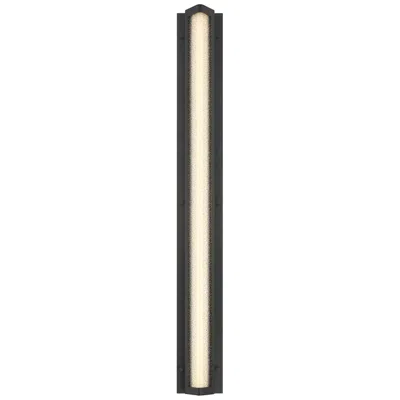 Eurofase Hy50 40" Integrated Led Outdoor Wall Sconce In Sand Black