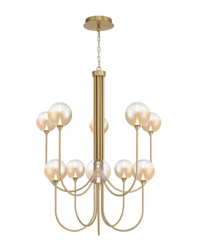 Eurofase Iissa 10-light 40in Chandelier In Gold