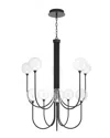 Eurofase Iissa 10-light 40in Chandelier In Black