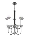 Eurofase Iissa 10-light 40in Chandelier In Black