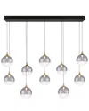 Eurofase Iissa 10-light 47in Chandelier In Multi