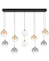 Eurofase Iissa 10-light 47in Chandelier In Multi