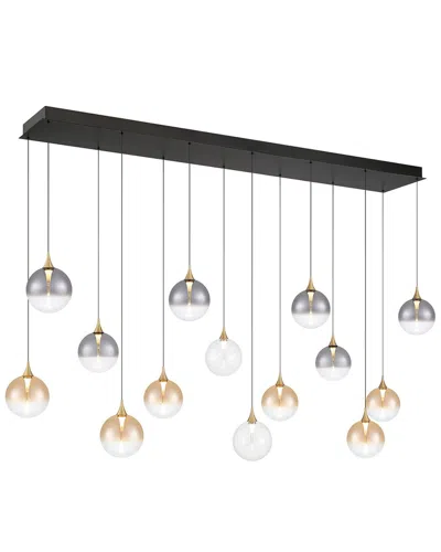 Eurofase Iissa 14-light 72in Chandelier In Black