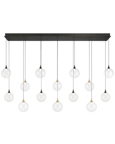 Eurofase Iissa 14-light 72in Chandelier In Black