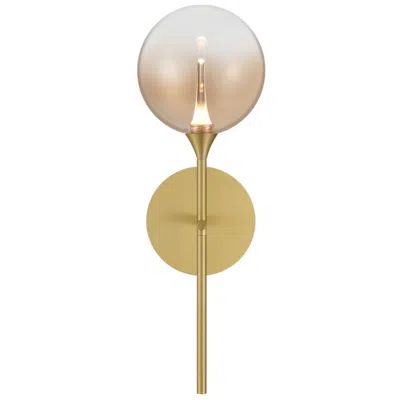 Eurofase Iissa 19" High Gold And Amber Glass Led Wall Sconce