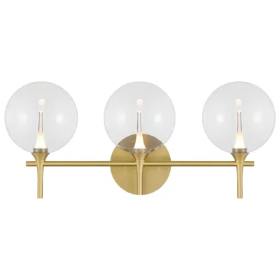 Eurofase Iissa 23 3/4"w Gold 3-light Led Vanity Bath Light