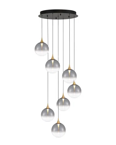 Eurofase Iissa 7-light 21in Chandelier In Gray