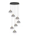Eurofase Iissa 7-light 21in Chandelier In Gray