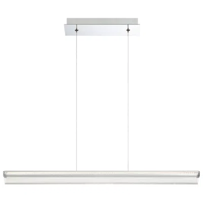Eurofase Landor 2 In. X 31.50 In. Integrated Led Pendant In Chrome
