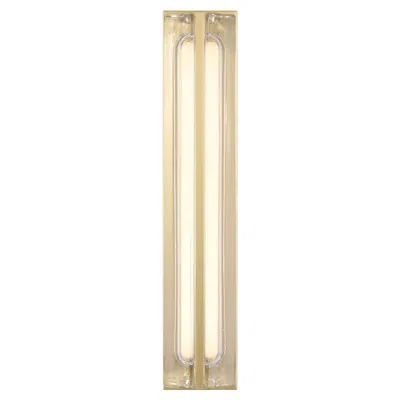 Eurofase Langferd 24 Inch Outdoor Led Wall Light, Gold/clear
