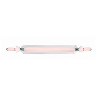 Eurofase Lansdowne 39 Inch Led Vanity Bath Light, Nickel W/ Opal Glass