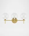 Eurofase Lissa 24" 3-light Led Vanity Light, Gold/clear