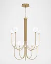 Eurofase Lissa 40" Tiered 10-light Led Chandelier, Gold/clear