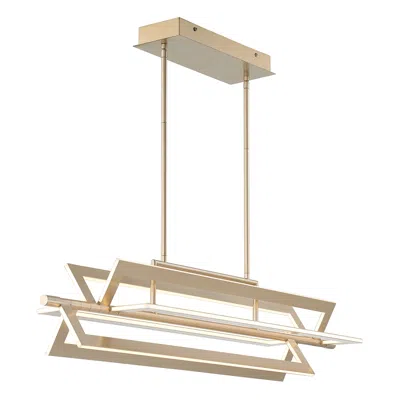 Eurofase Livra 1 Light Chandelier In Gold