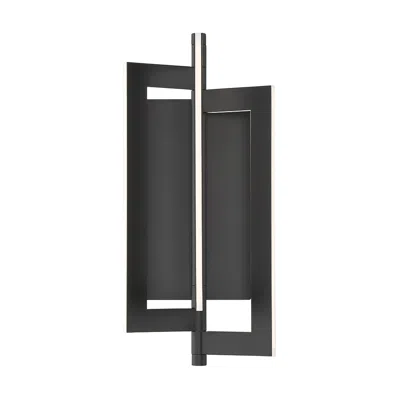 Eurofase Livra 17.25 In. X 7.75 In. 1 Light Wall Sconce In Black