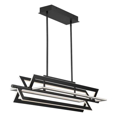 Eurofase Livra 9.25 In. X 9 In. Integrated Led Chandelier In Black