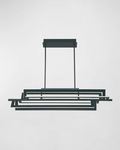 Eurofase Livra Led Island Chandelier In Black