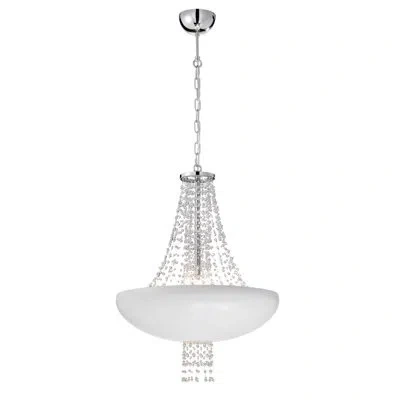 Eurofase Lopez 9 - Light Unique / Statement Bowl Chandeliers In White