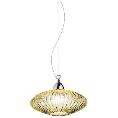 Eurofase Lorella 5 In. X 12 In. Pendant In Chrome/amber