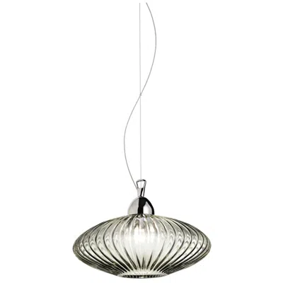 Eurofase Lorella 5 In. X 12 In. Pendant In Chrome/smoke