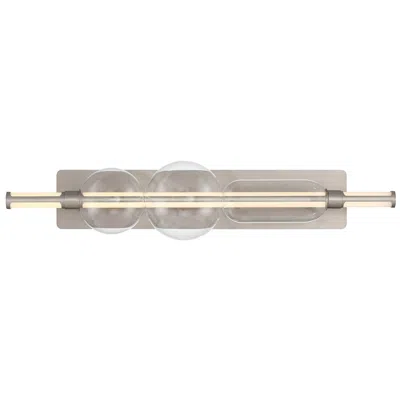 Eurofase Lucent 34" Integrated Led Vanity Light In Satin Nickel In Gold