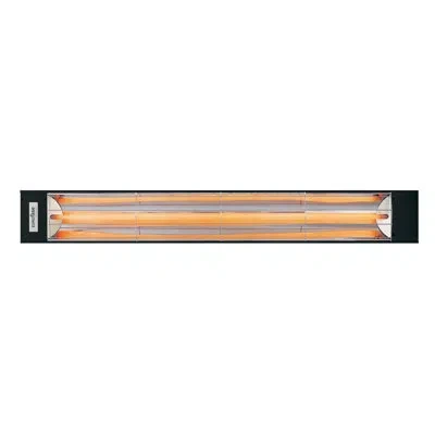 Eurofase Marine Grade Electric Patio Heater, Single Element, 61 Inch, 3000w, 208v, Black In Brown