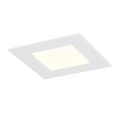 Eurofase Midway 4" Slim 12w 1-light Square Trim - 5cct In White
