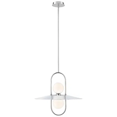 Eurofase Millbrook 20" Wide Chrome 2-light Led Pendant Light