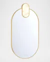 Eurofase Mrissa 39" Led Lighted Mirror, Gold In Gold
