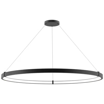 Eurofase Mucci 60" Pendant In Black Led On Inside Of Ring