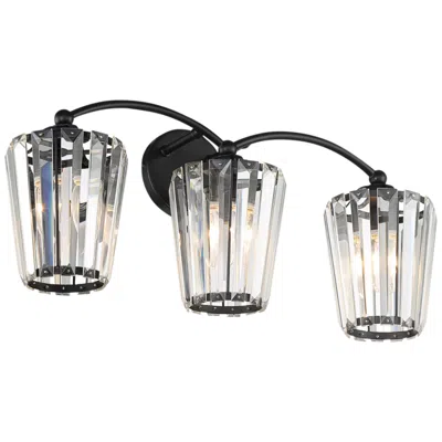 Eurofase Natalia 24 1/2" Wide Black 3-light Led Bath Light