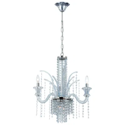 Eurofase Nava 25.25 In. X 23.25 In. 3 Light Chandelier In Chrome