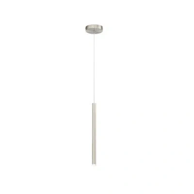 Eurofase Navada 1-light Led Single Cylinder Pendant In Nickel