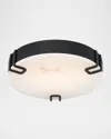 Eurofase Noga 16" Led Flush Mount, Matte Black