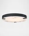 Eurofase Noga 22" Led Flush Mount, Matte Black