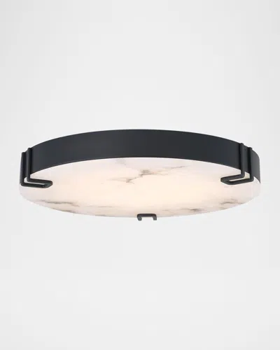 Eurofase Noga 22" Led Flush Mount, Matte Black