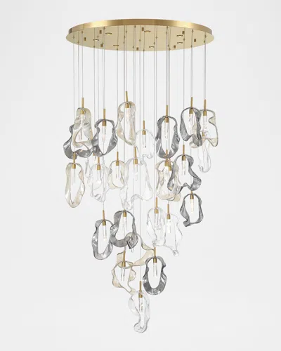 Eurofase Norah 39" 33-light Led Chandelier In Gold