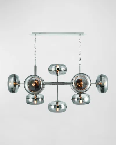 Eurofase Nottingham 10-light Nickel Chandelier In Multi