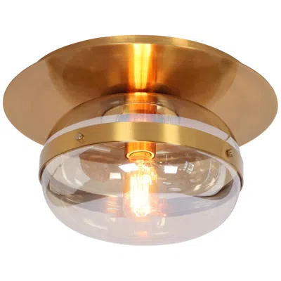 Eurofase Nottingham 13 3/4" Wide Ancient Brass Ceiling Light