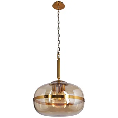Eurofase Nottingham 19 3/4" Wide Amber Glass Pendant Light