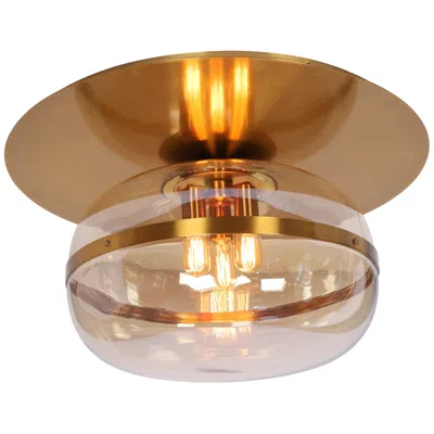 Eurofase Nottingham 27 1/2" Wide Brass 3-light Ceiling Light