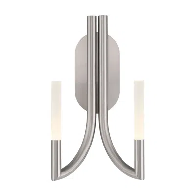 Eurofase Olette 17 Inch 2-light Led Wall Sconce, Brushed Nickel