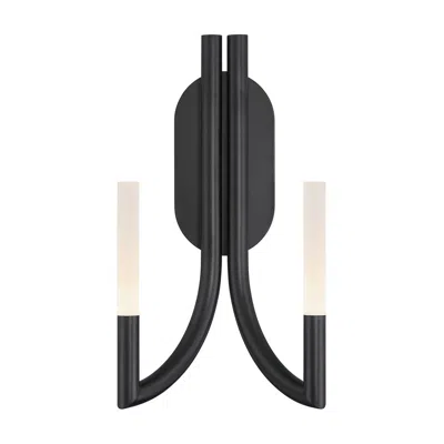 Eurofase Olette 17 Inch 2-light Led Wall Sconce, Matte Black