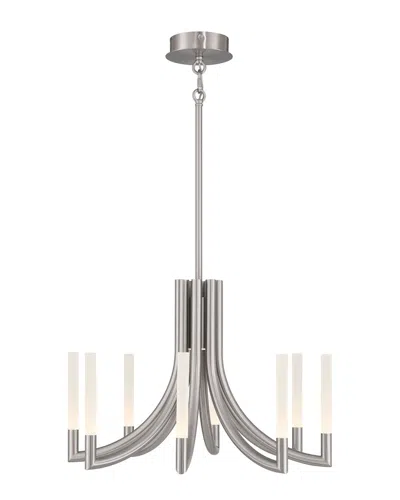 Eurofase Olette 8-light 24in Chandelier In Silver