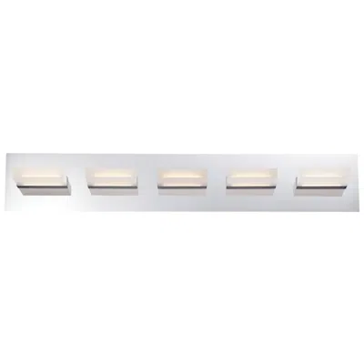 Eurofase Olson 34" Wide Chrome 5-light Led Bath Light