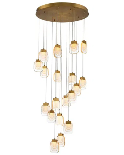 Eurofase Paget 19-light 29in Multi Drop Chandelier In Brown