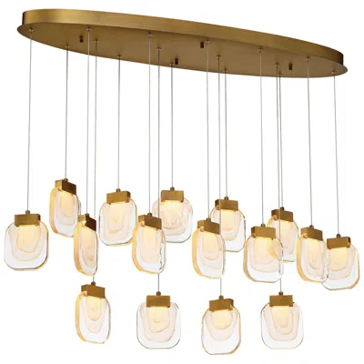 Eurofase Paget 44" Wide Gold Led Linear Multi-light Pendant